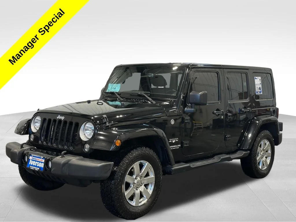 Used 2016 Black Jeep Unlimited Sahara image 3