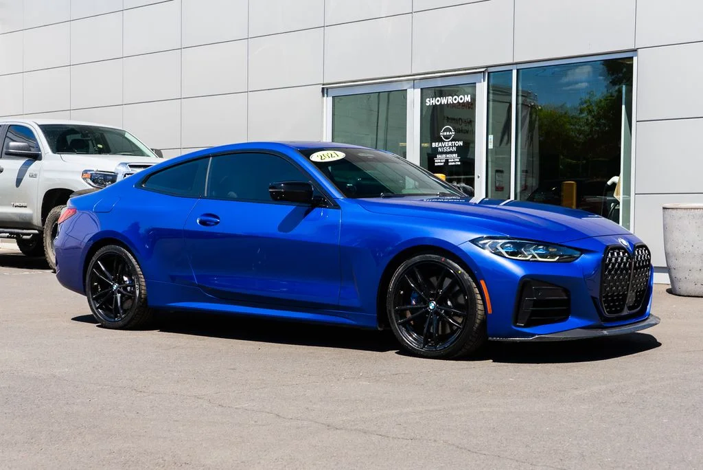 Used 2021 Blue BMW M440i xDrive image 1