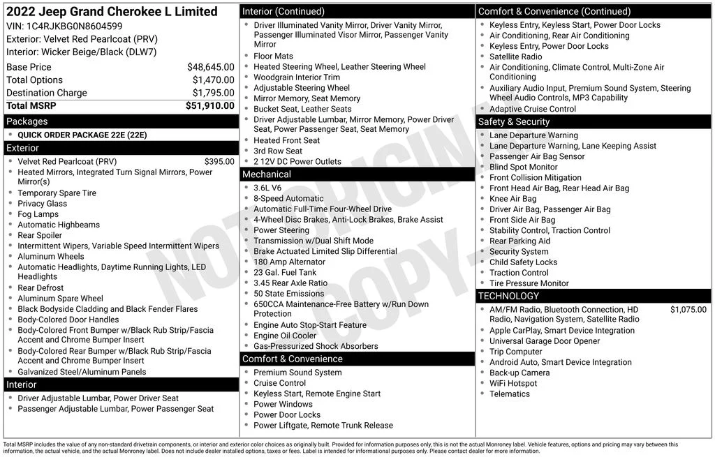 Used 2022 Red Jeep Limited image 4