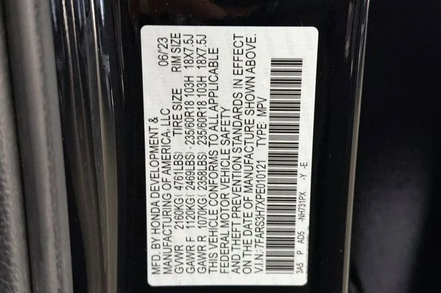 Certified Used 2023 Crystal Black Pearl Honda EX-L image 33