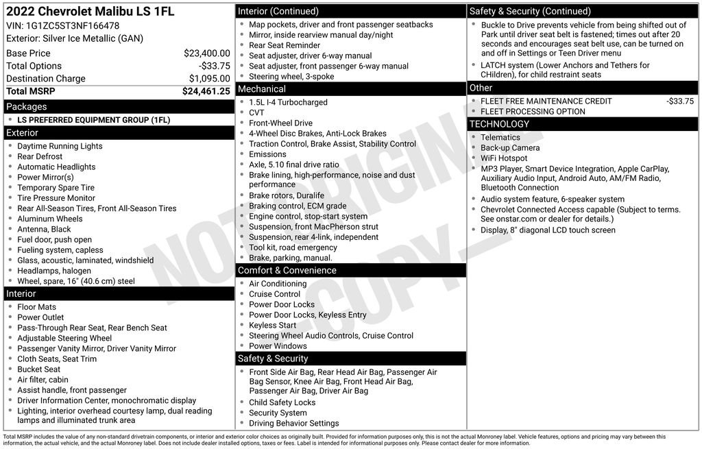 Used 2022 Silver Chevrolet LS image 4