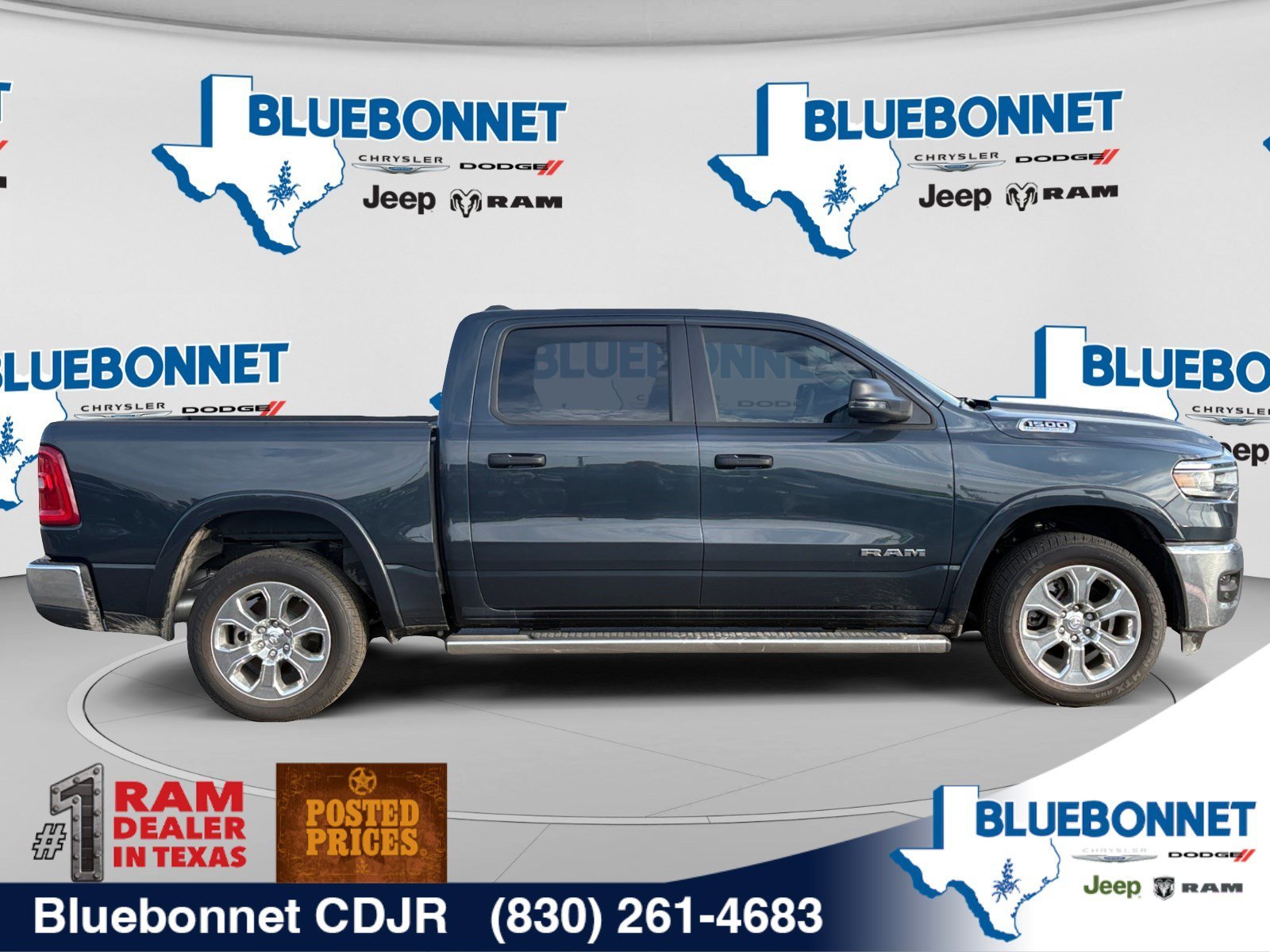 New 2026 Forged Blue Metallic Exterior Paint RAM Lone Star image 4