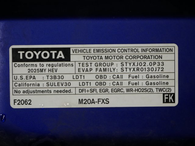 Used 2025 Blue Crush Metallic/Jet Black Toyota Hybrid XSE w/ Convenience Pkg image 33