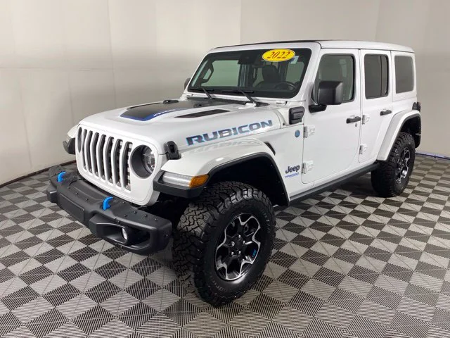 Used 2022 White Jeep Unlimited Rubicon 4xe image 13