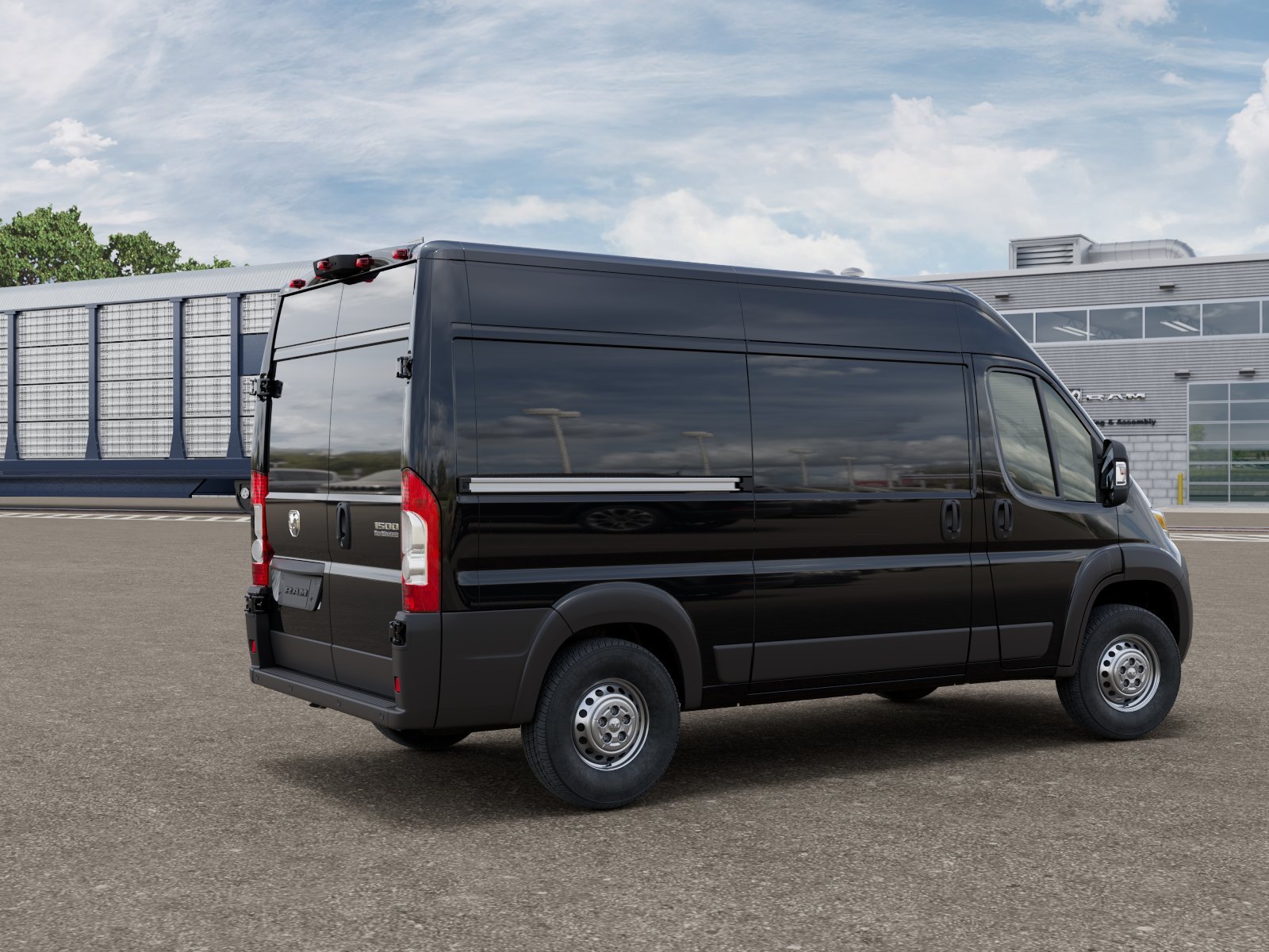 New 2026 Black Clear-Coat Exterior Paint RAM Tradesman image 2