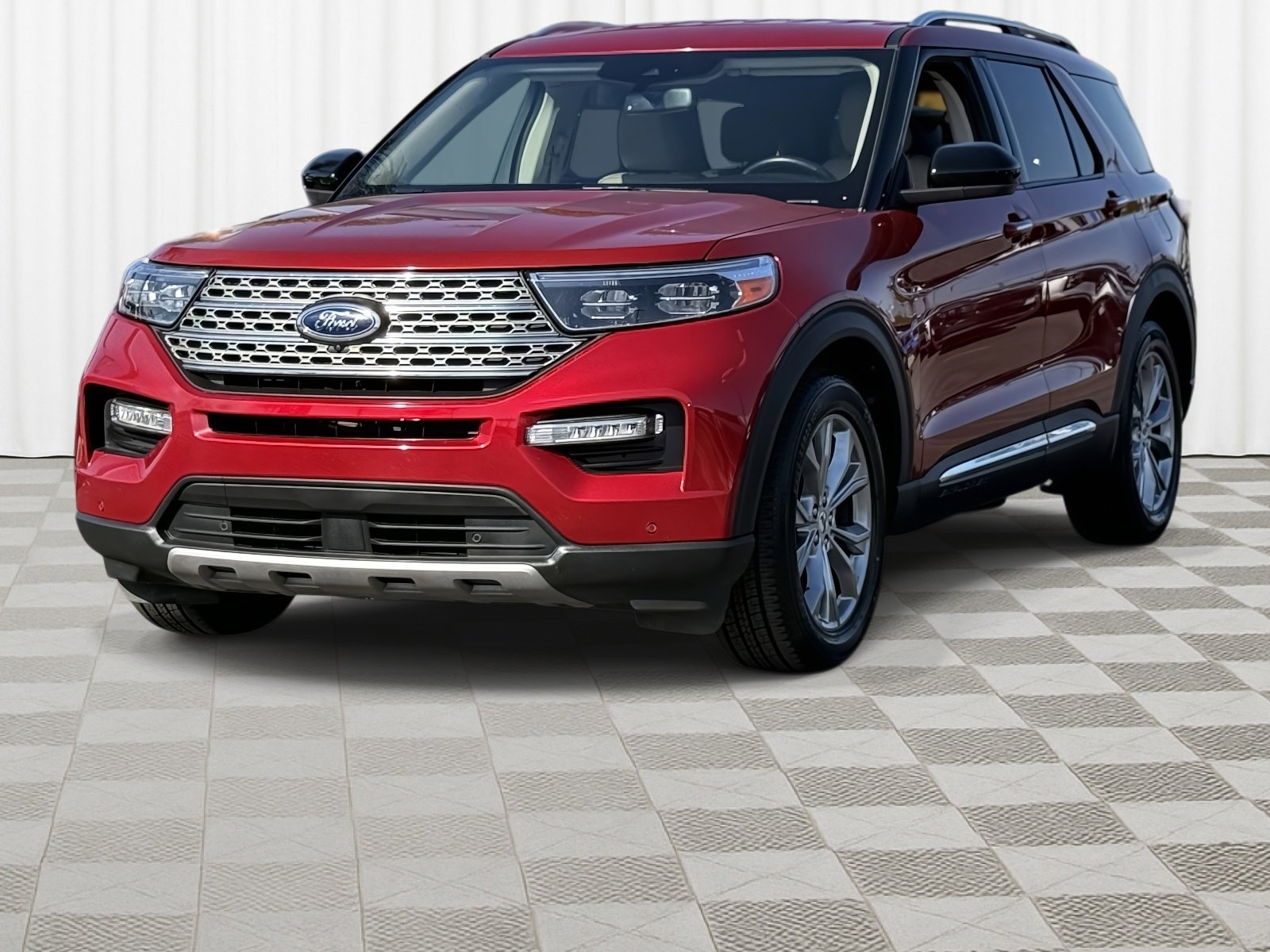 Used 2024 Rapid Red Metallic Tinted Clearcoat Ford Limited image 4