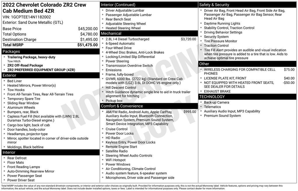 Certified Used 2022 Sand Dune Metallic Chevrolet ZR2 image 38