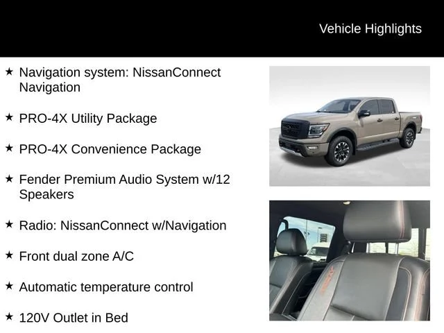 Used 2023 Beige Nissan Crew Cab PRO-4X 4x4 image 8