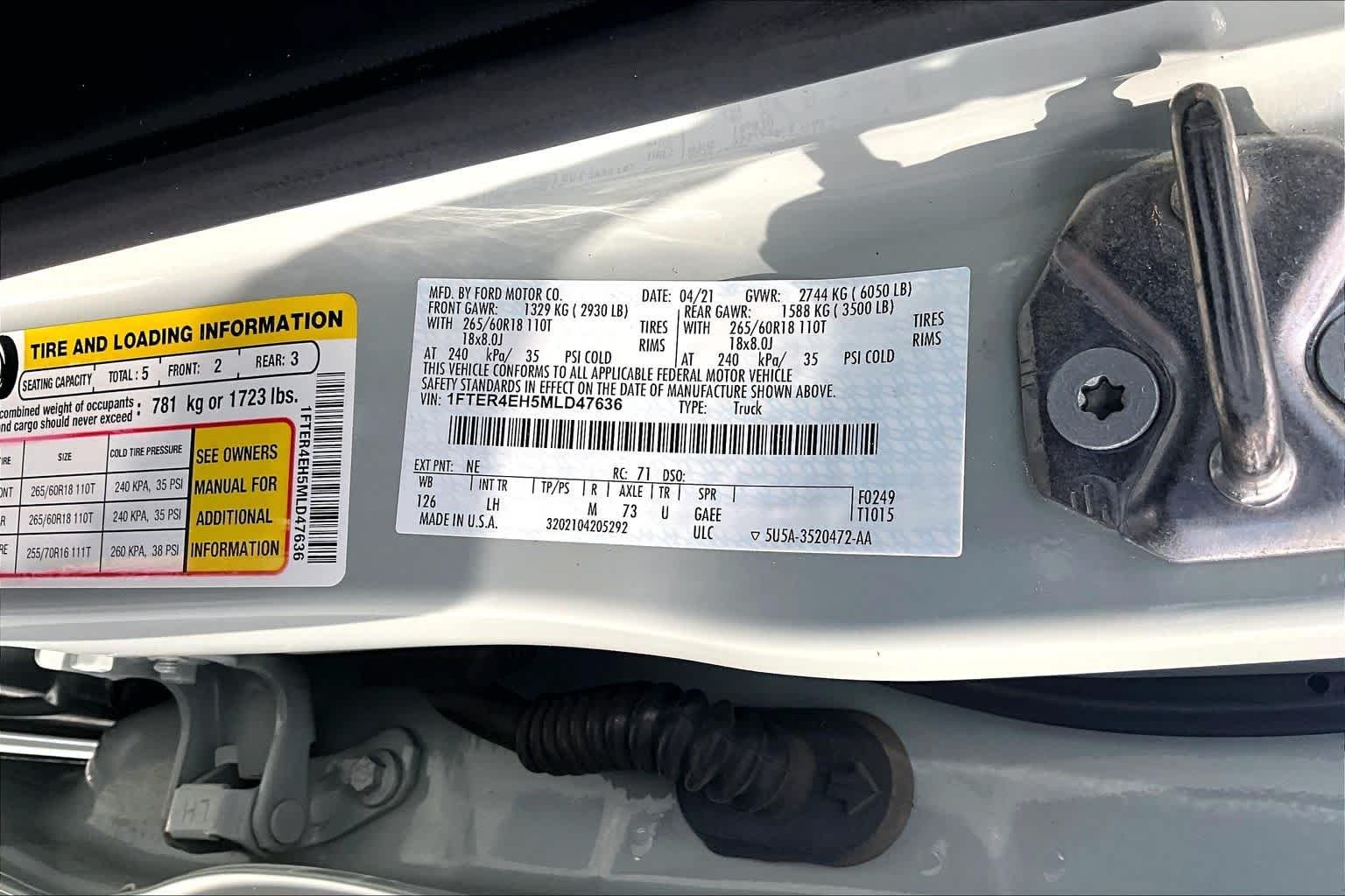 Used 2021 Cactus Gray Ford XL image 33