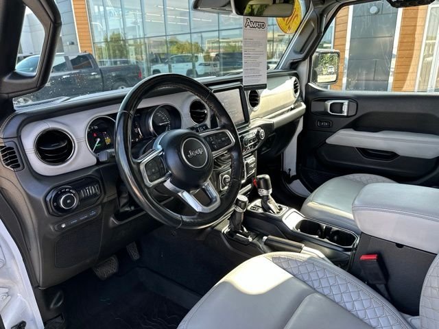 Used 2022 White Jeep Unlimited Sahara 4xe image 26