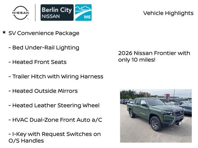 New 2026 Tactical Green Metallic Nissan Crew Cab SV image 7