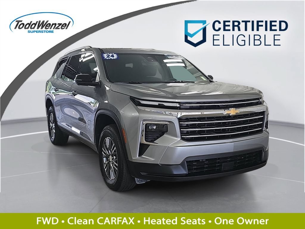 Certified Used 2024 Sterling Gray Metallic Chevrolet LT image 1