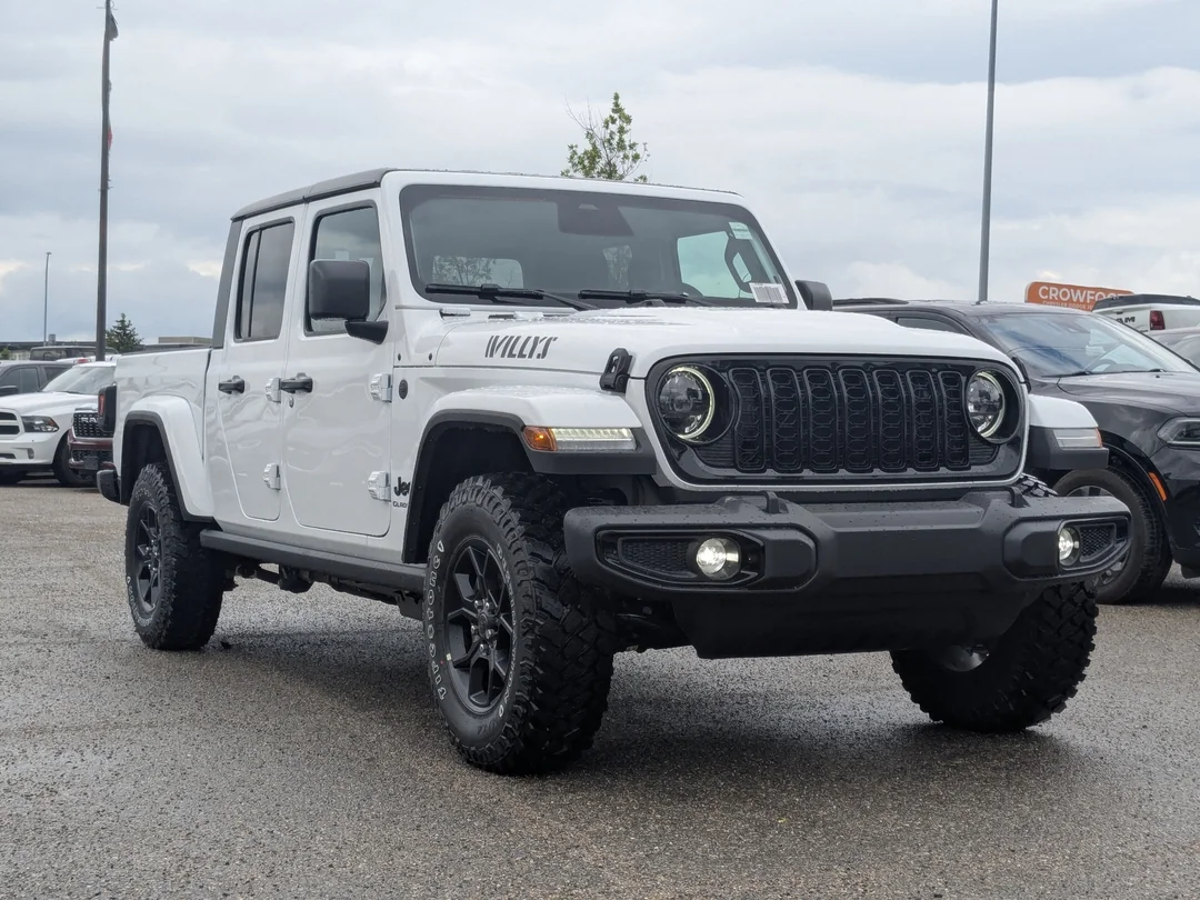 New 2026 White Jeep Willys - - 4x4 - E- Locker Rear Axle - Blk 3-Pc Freedom Top - Heated Seats - Willys Susp & More! image 2