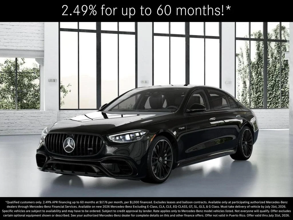 New 2026 Obsidian Black Metallic Mercedes-Benz AMG® S 63 E 4MATIC Sedan image 82