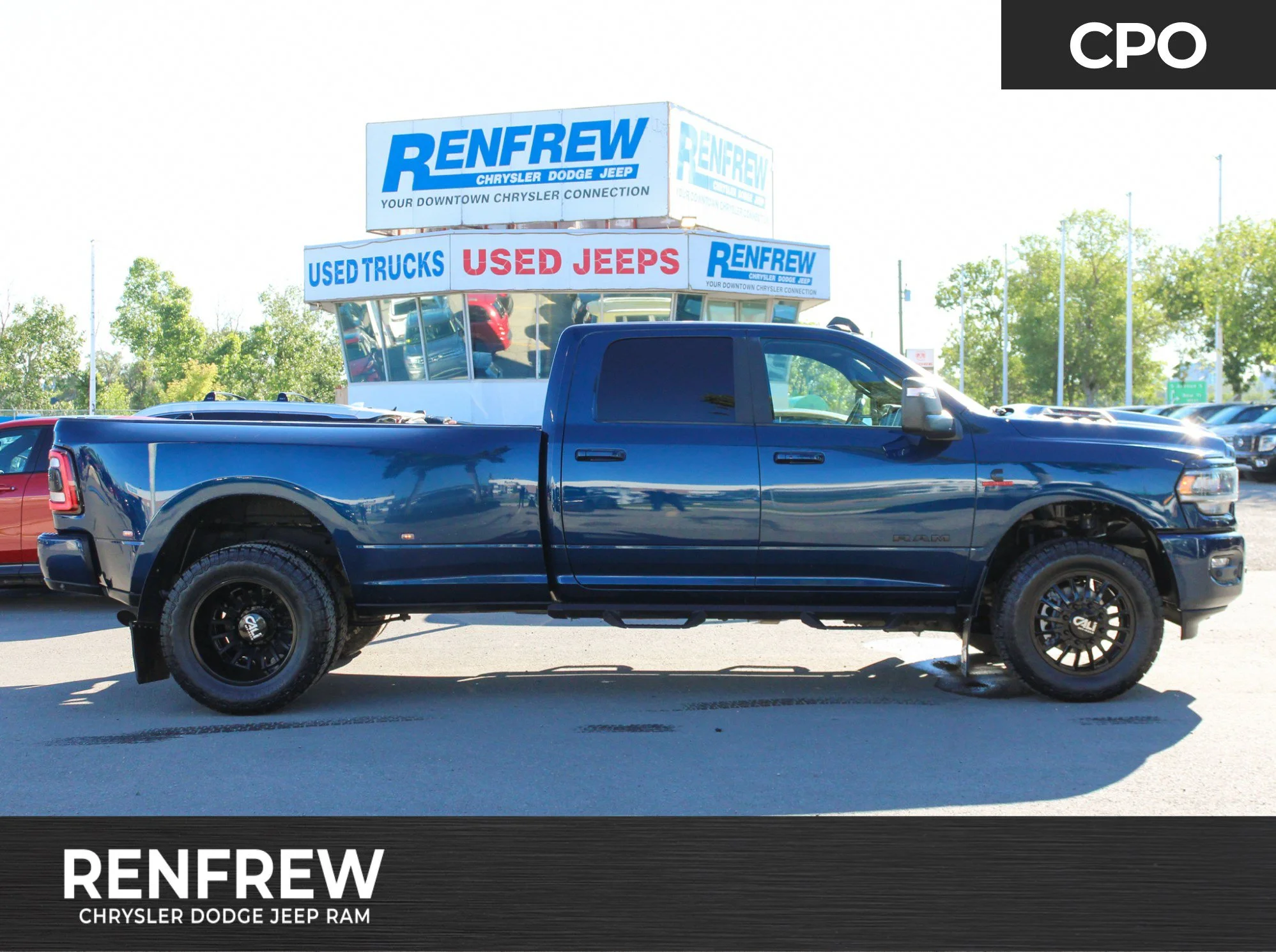 Certified Used 2024 Blue RAM Laramie* | Diesel | 5th Wheel & Gooseneck | Apple CarPlay | 3M PPF | Night Edition image 1