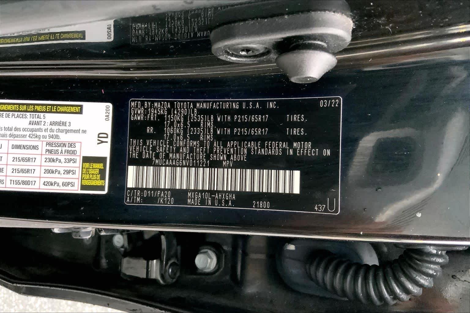 Used 2022 Jet Black Toyota LE image 31