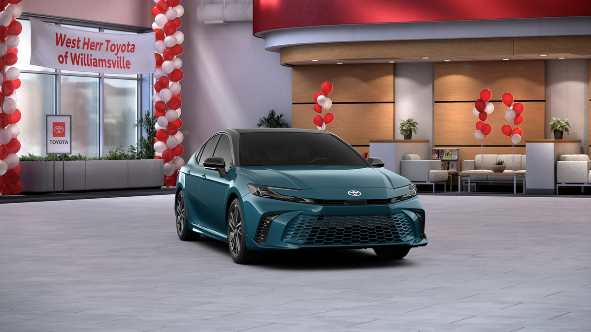 New 2026 Ocean Gem with Midnight Black Metallic roof Toyota XSE image 16