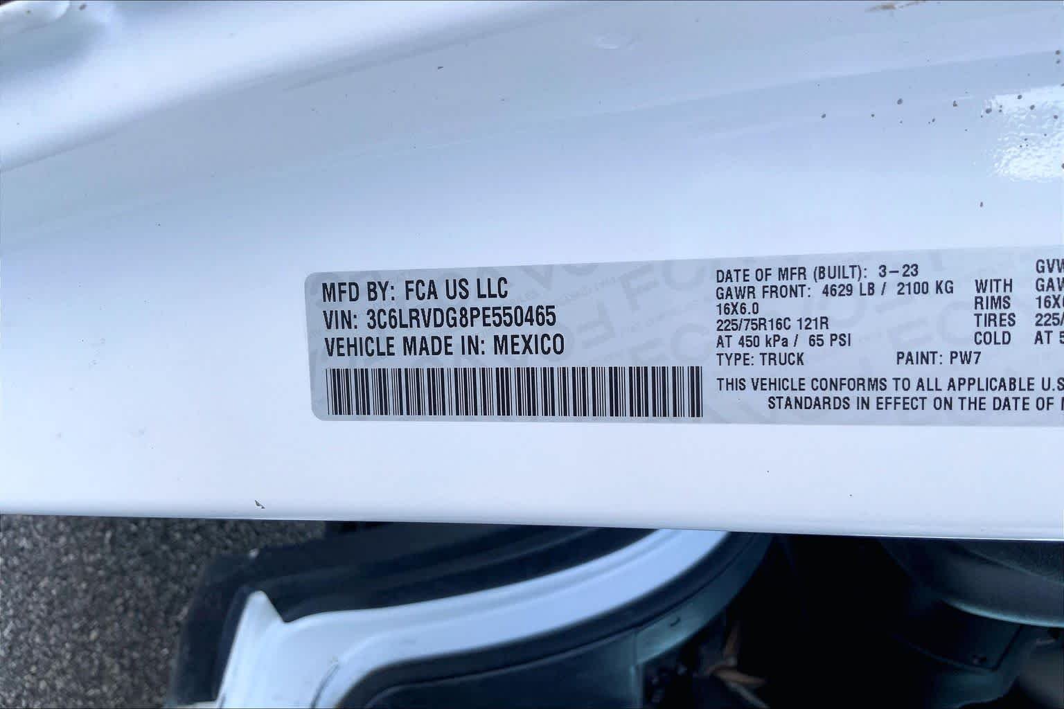 Used 2023 Bright White Clearcoat Ram  image 29
