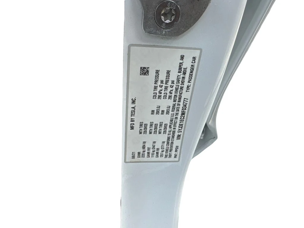 Used 2021 White Tesla Performance image 85