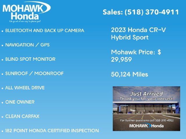 Certified Used 2023 Platinum White Pearl Honda Sport image 2