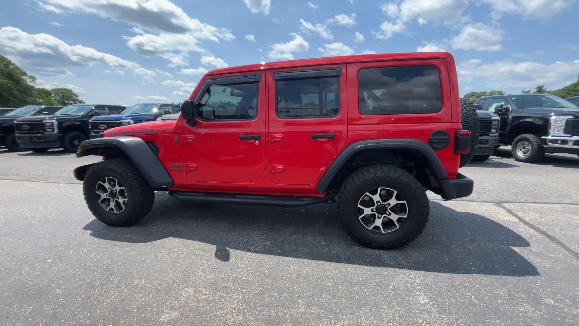 Certified Used 2021 Red Jeep Unlimited Rubicon image 16