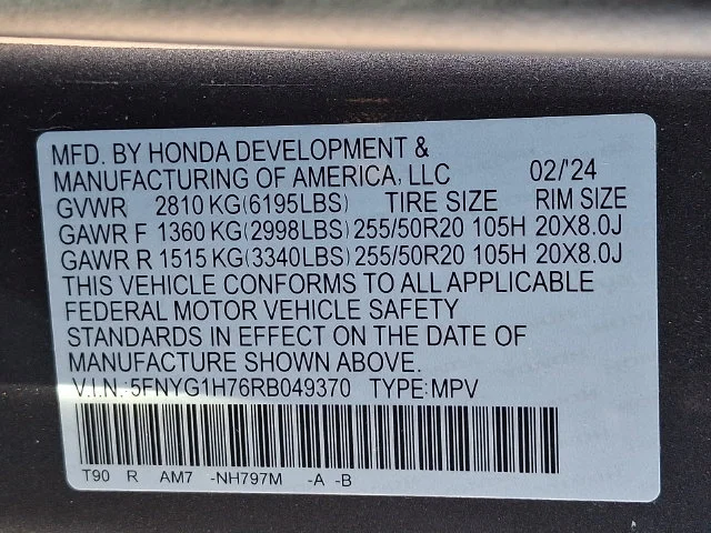 Used 2024 Gray Honda Touring image 27
