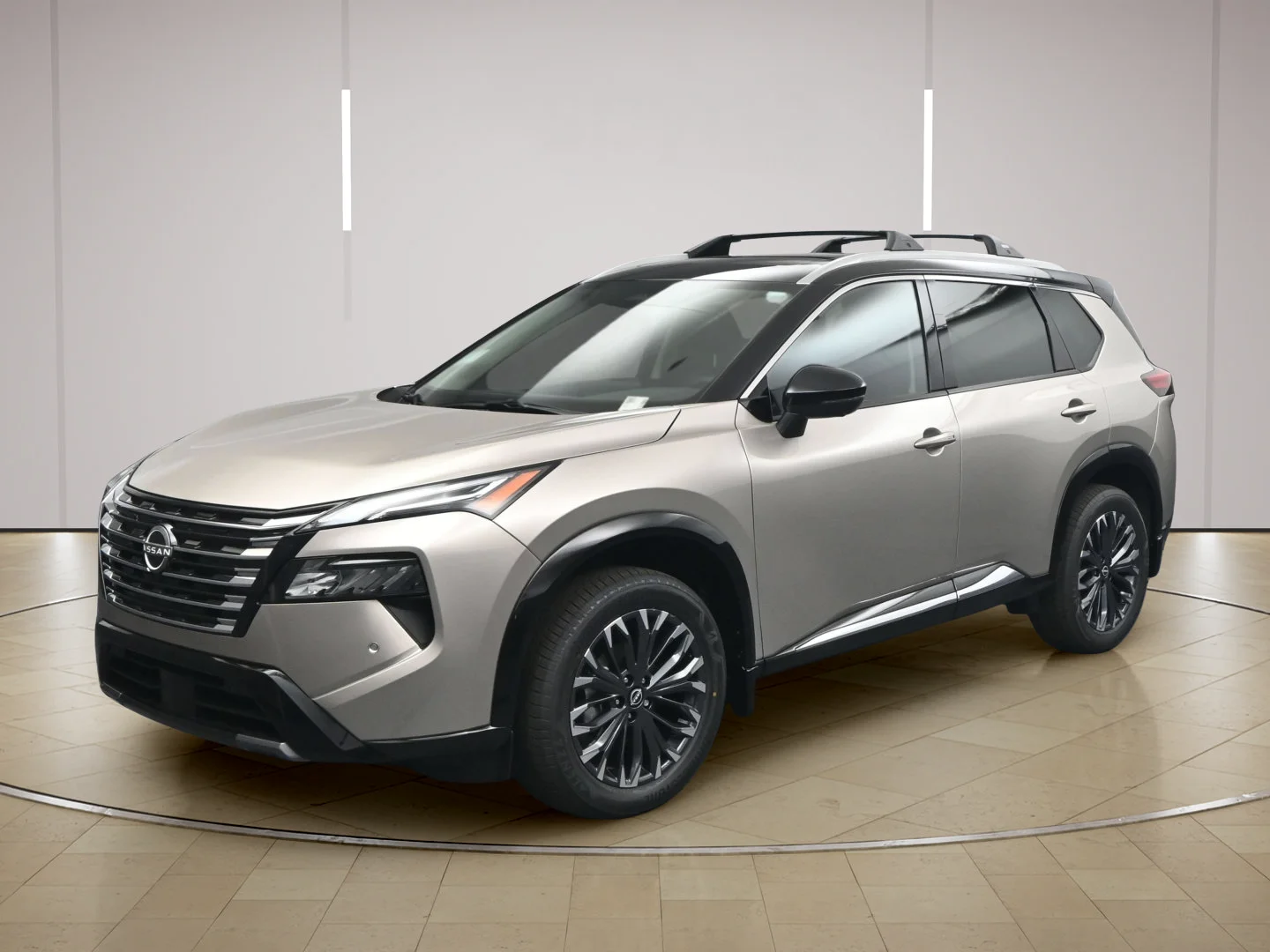 New 2026 Champagne Silver Metallic / Super Black Two-tone Nissan Platinum image 3