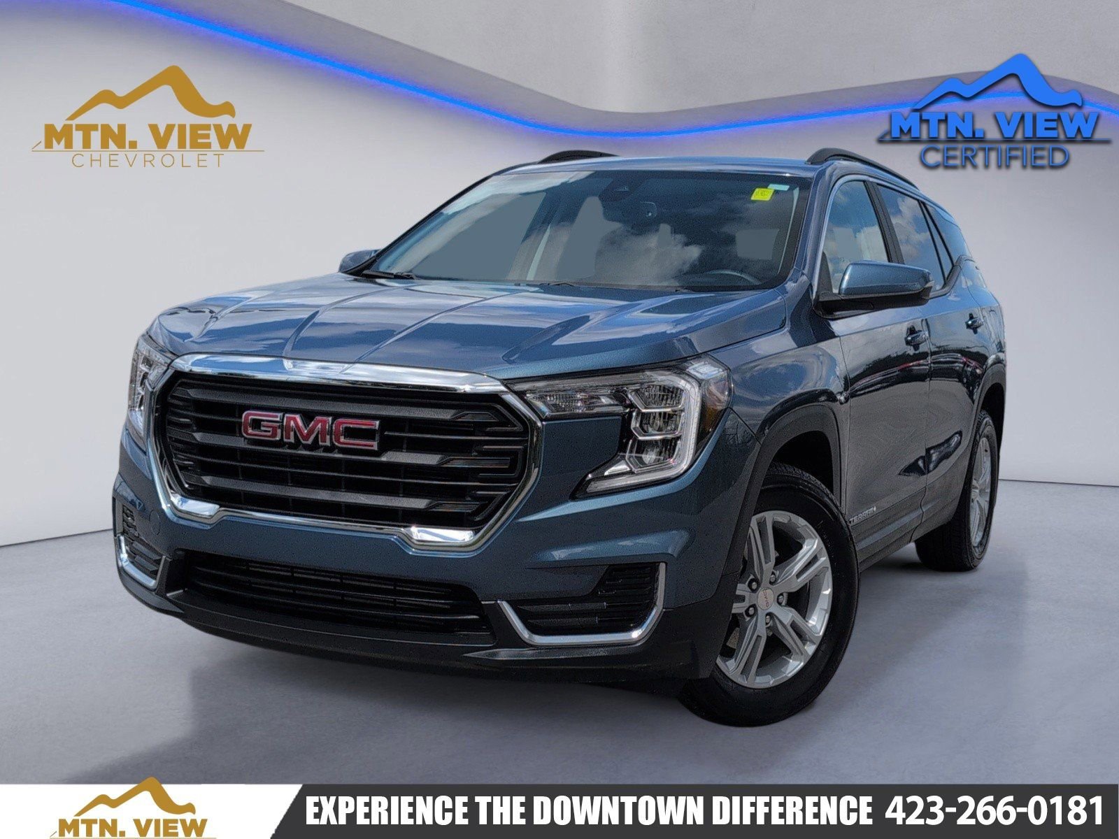 Downpour Metallic 2024 GMC Terrain SLE AWD SUV / Crossover All-Wheel Drive