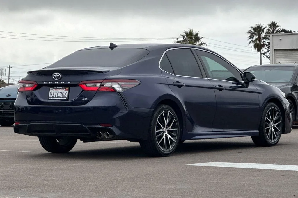 Used 2021 Blue Toyota SE image 4