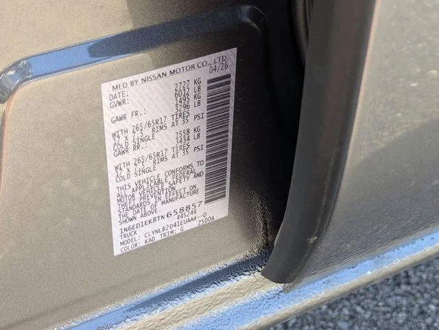 New 2026 Gray Nissan SV image 25