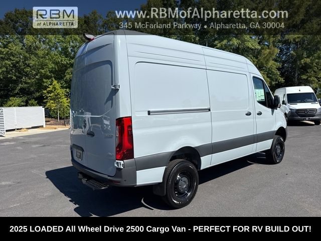New 2025 Silver Gray Mercedes-Benz 2500 High Roof All Wheel Drive with 144 Wheel Base image 6