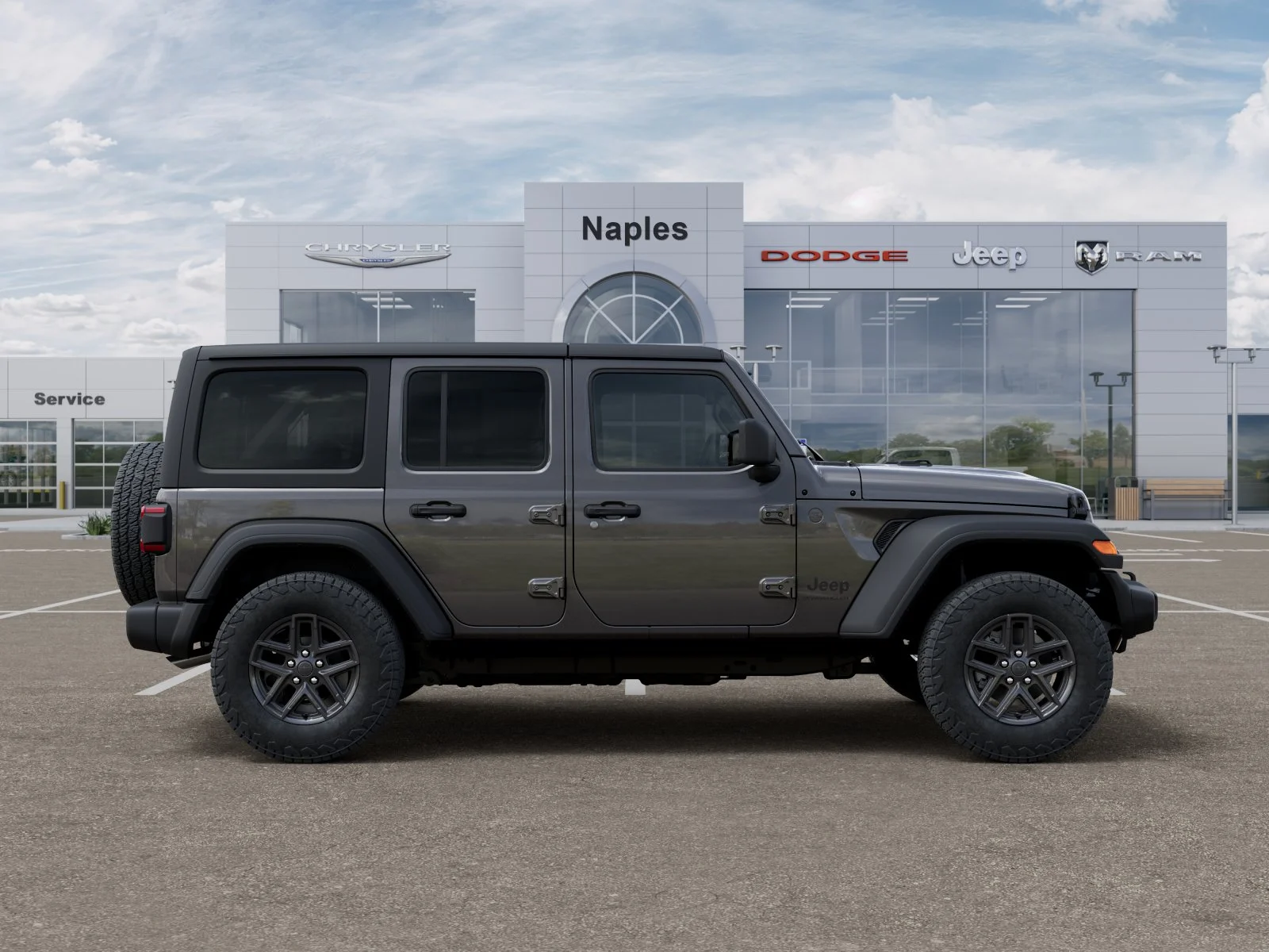 New 2026 Granite Crystal Metallic Clear-Coat Exterior Paint Jeep Sport S image 47