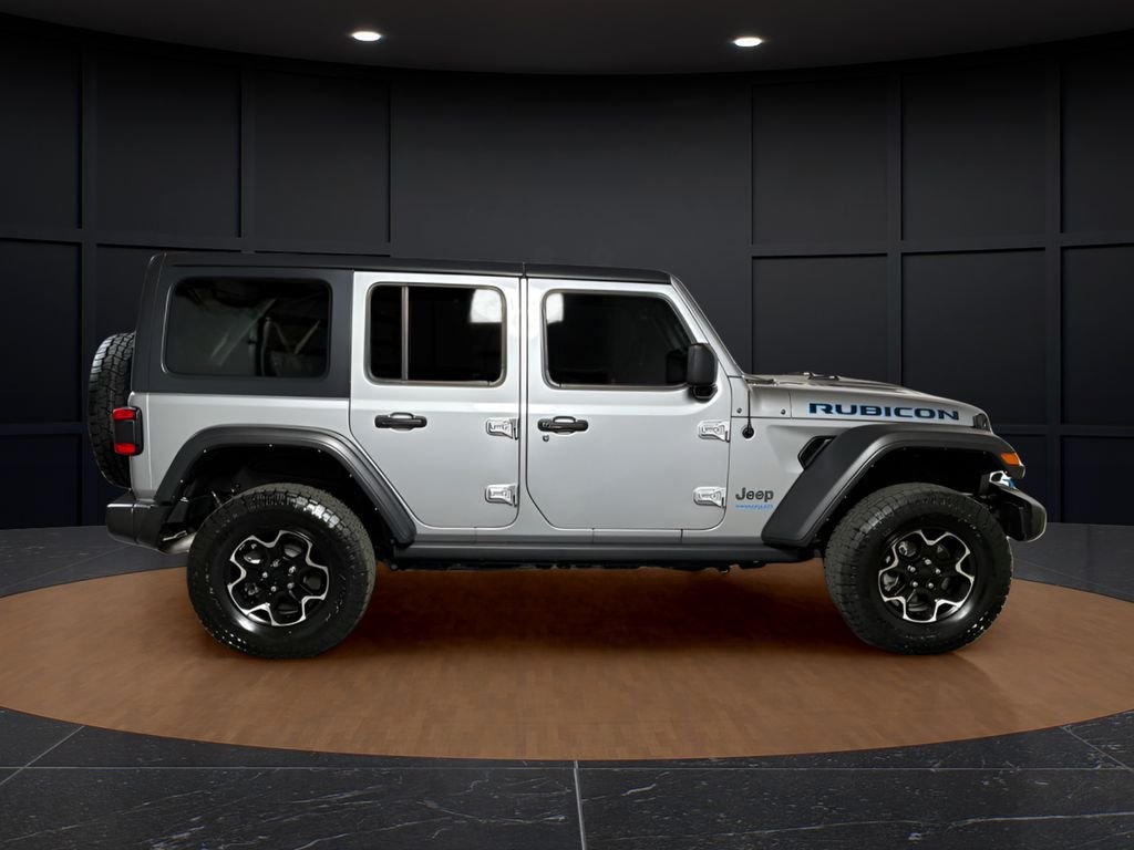 Certified Used 2021 Silver Jeep Unlimited Rubicon 4xe image 6