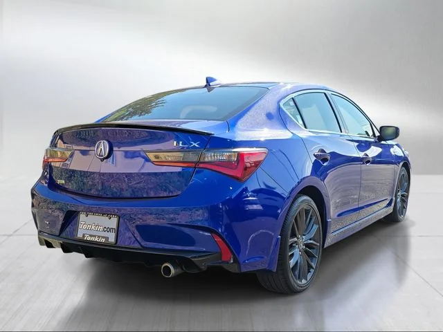 Used 2021 Apex Blue Pearl Acura Premium and A-SPEC Packages image 3