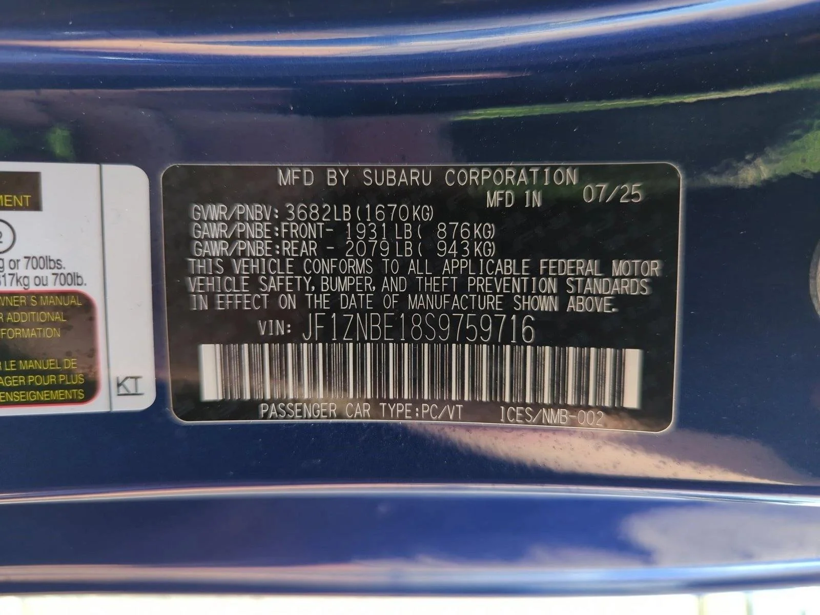 Used 2025 Trueno Blue [Blue] Toyota Premium image 23