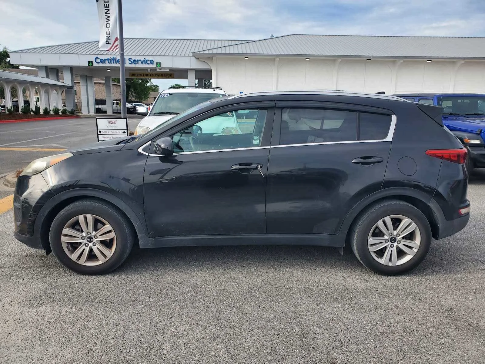 Used 2017 Black Cherry Black Kia LX image 2