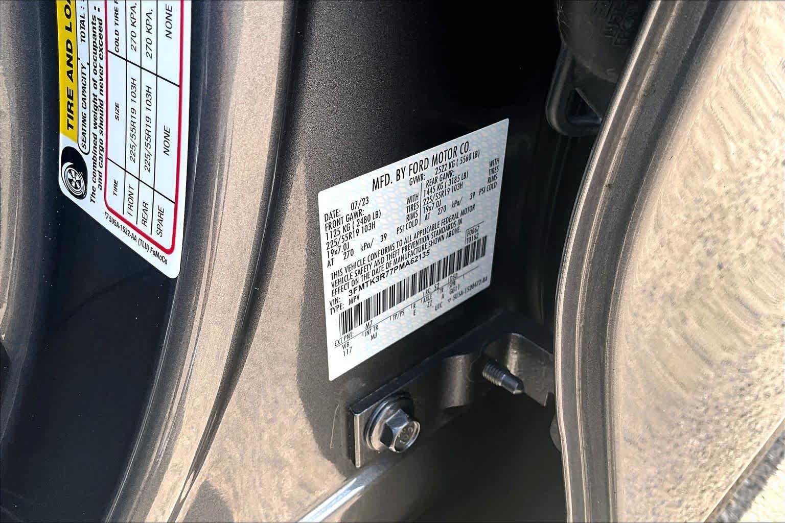 Used 2023 Carbonized Gray Metallic Ford Premium image 34