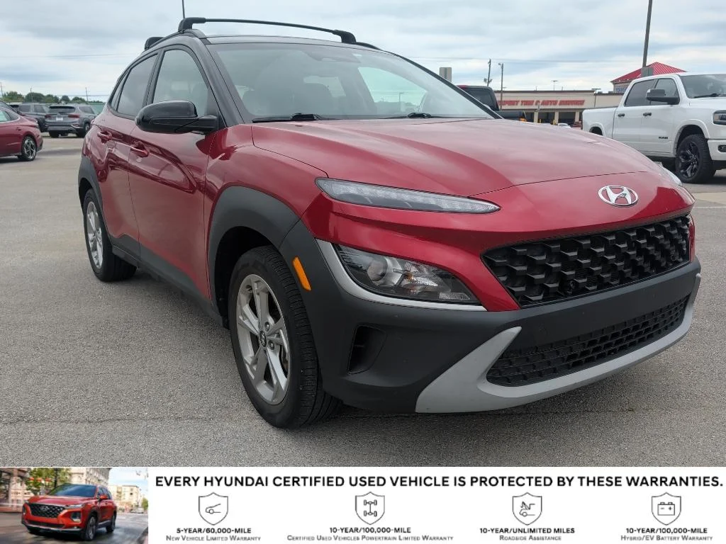 Used 2023 Pulse Red w/Black Roof Hyundai SEL image 1