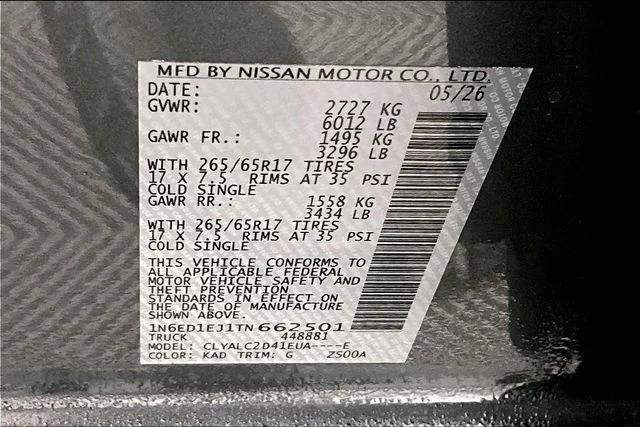 New 2026 Gun Metallic Nissan SV image 41