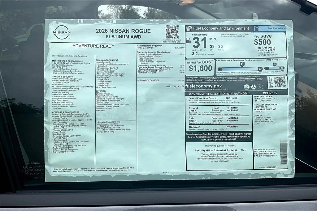2026 Nissan Rogue Platinum - Photo 13