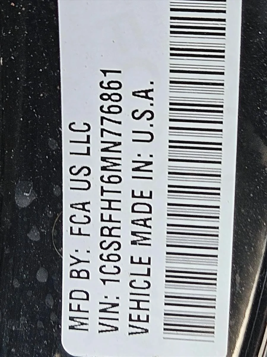 Used 2021 Diamond Black Crystal Pearlcoat Ram Limited image 15