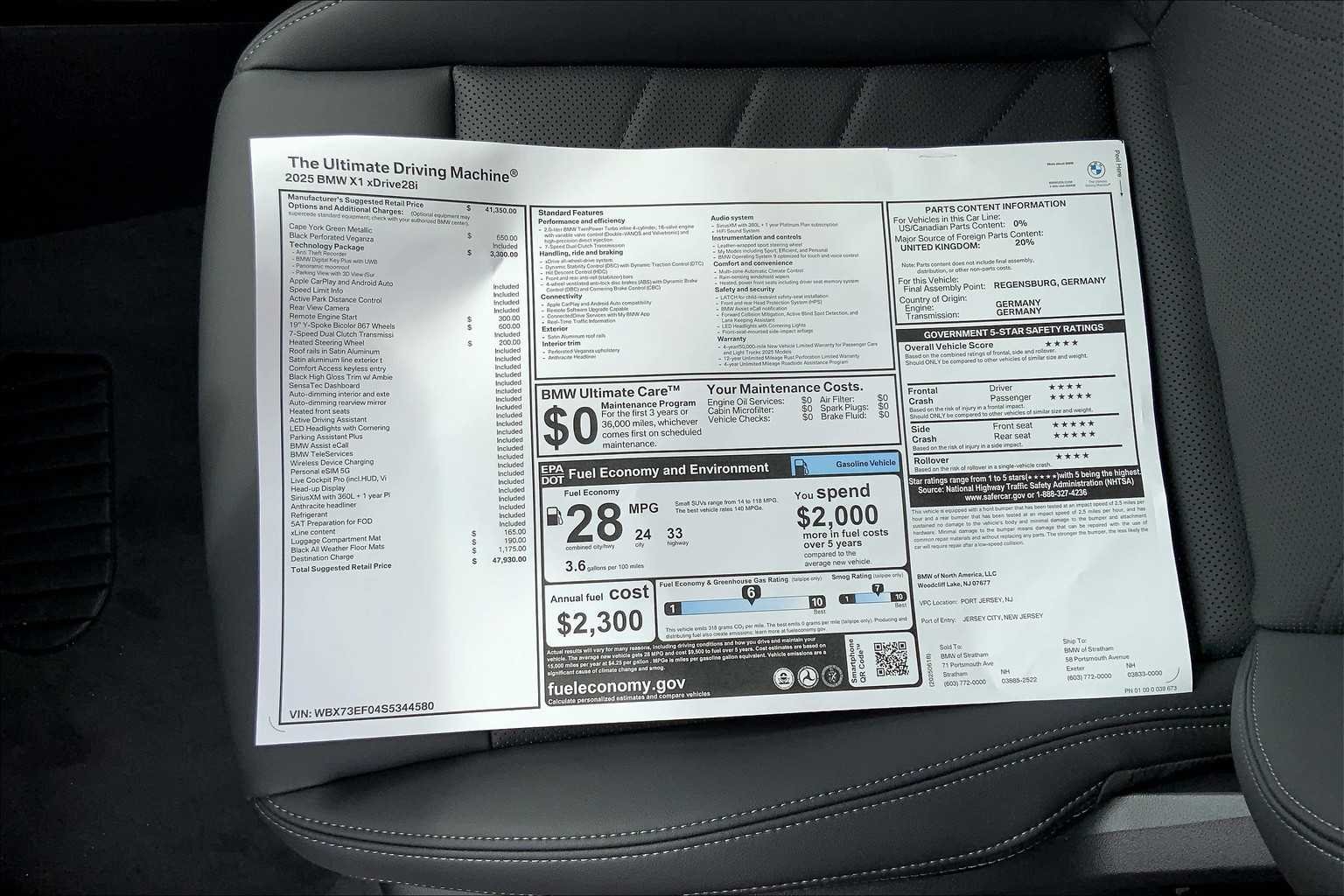 Certified Used 2025 Cape York Green Metallic BMW xDrive28i image 18