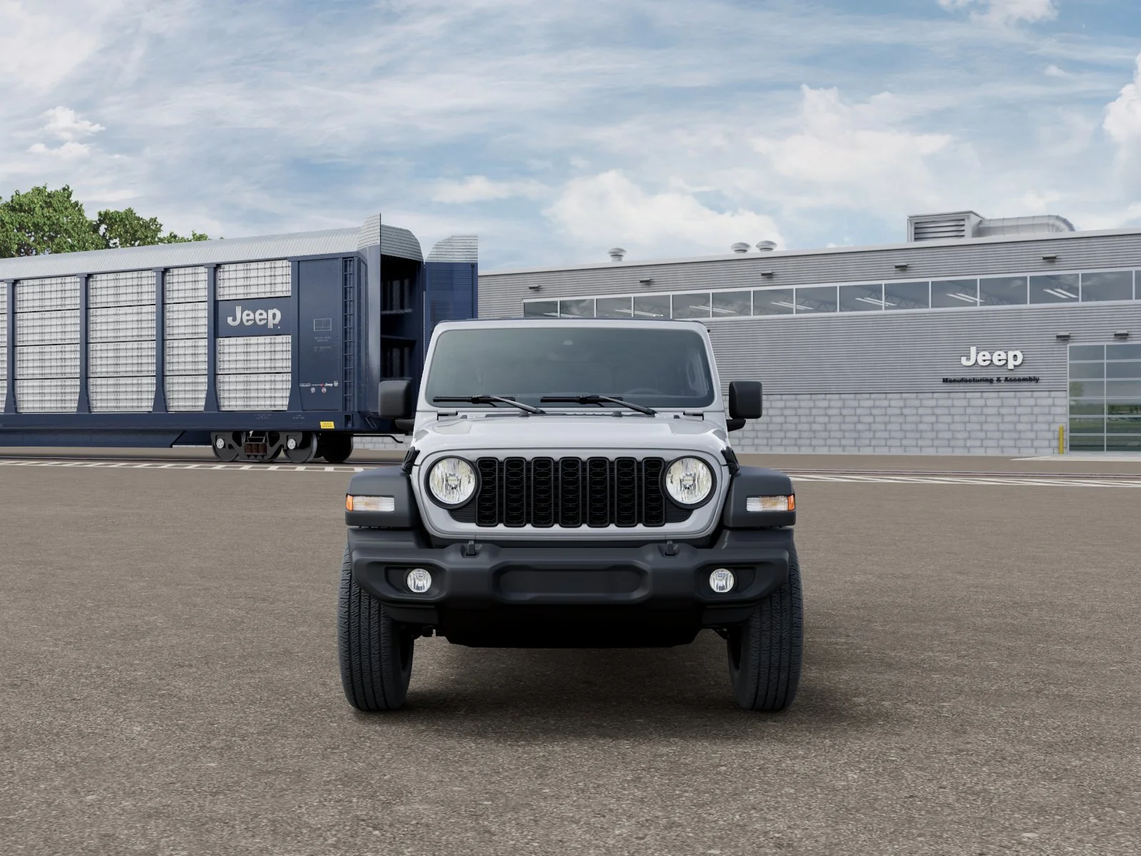 New 2026 Bright White Clear-Coat Exterior Paint Jeep Sport image 6