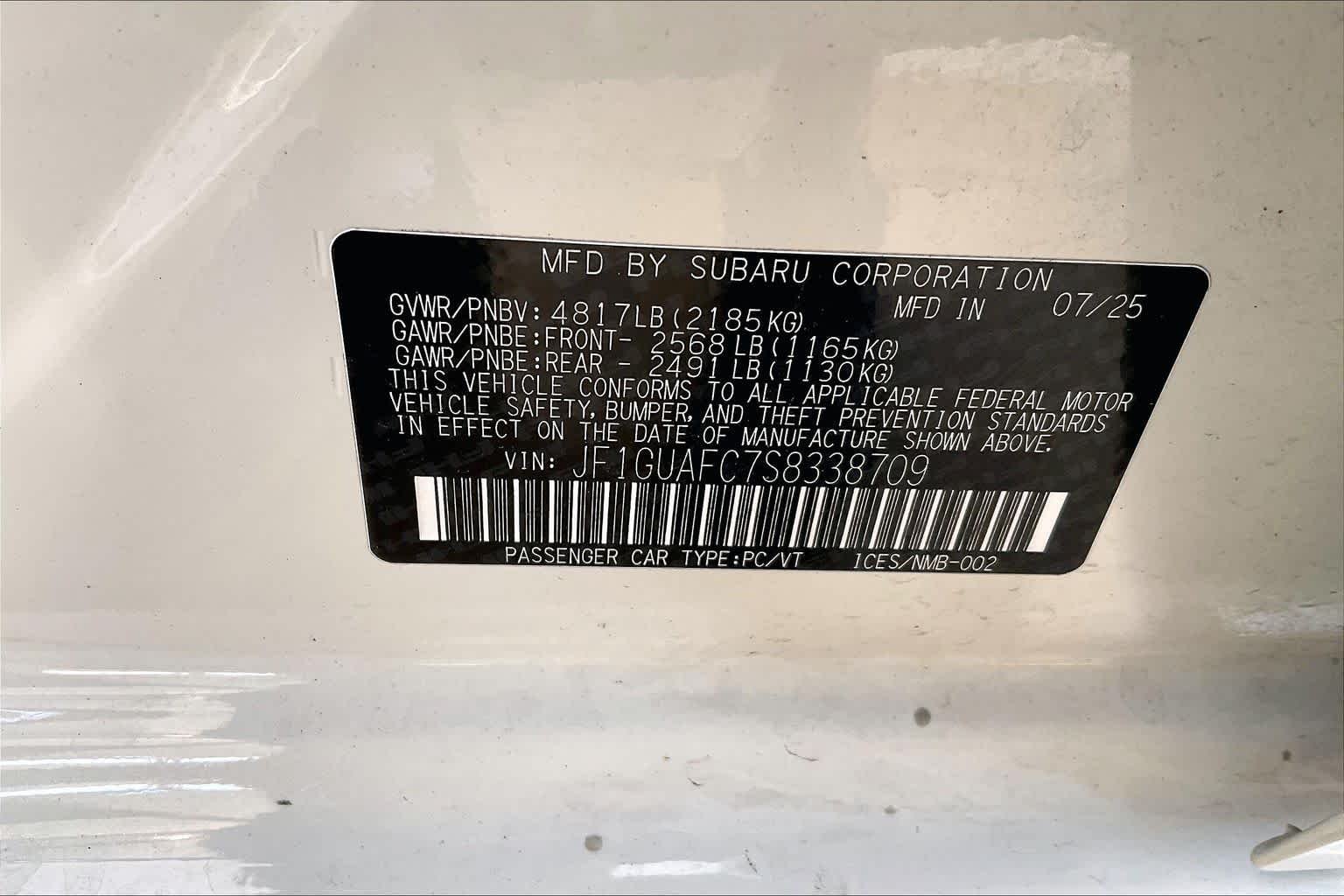 Used 2025 Crystal White Pearl Subaru Sport image 34