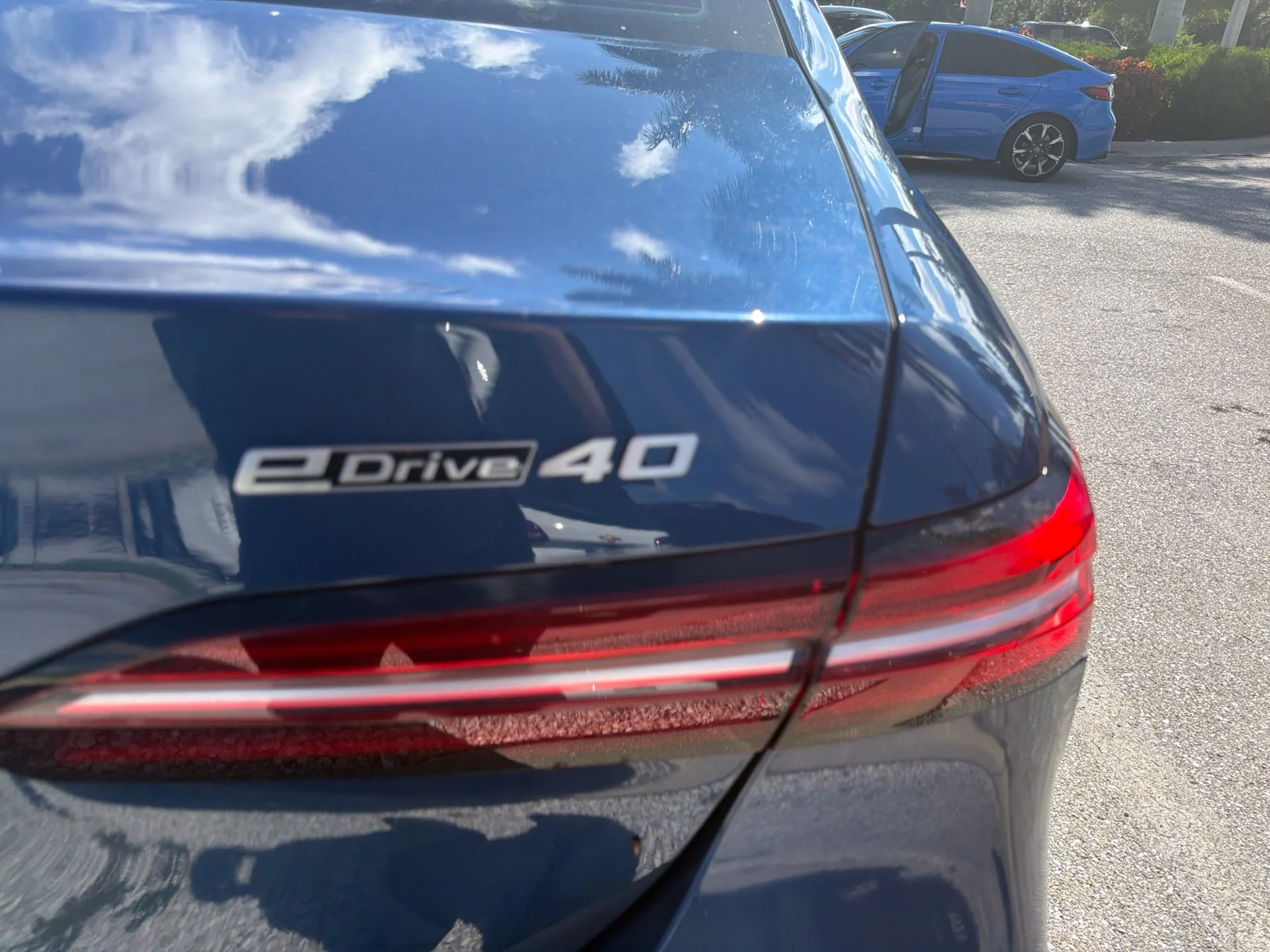 Used 2024 Blue Metallic BMW eDrive40 image 12
