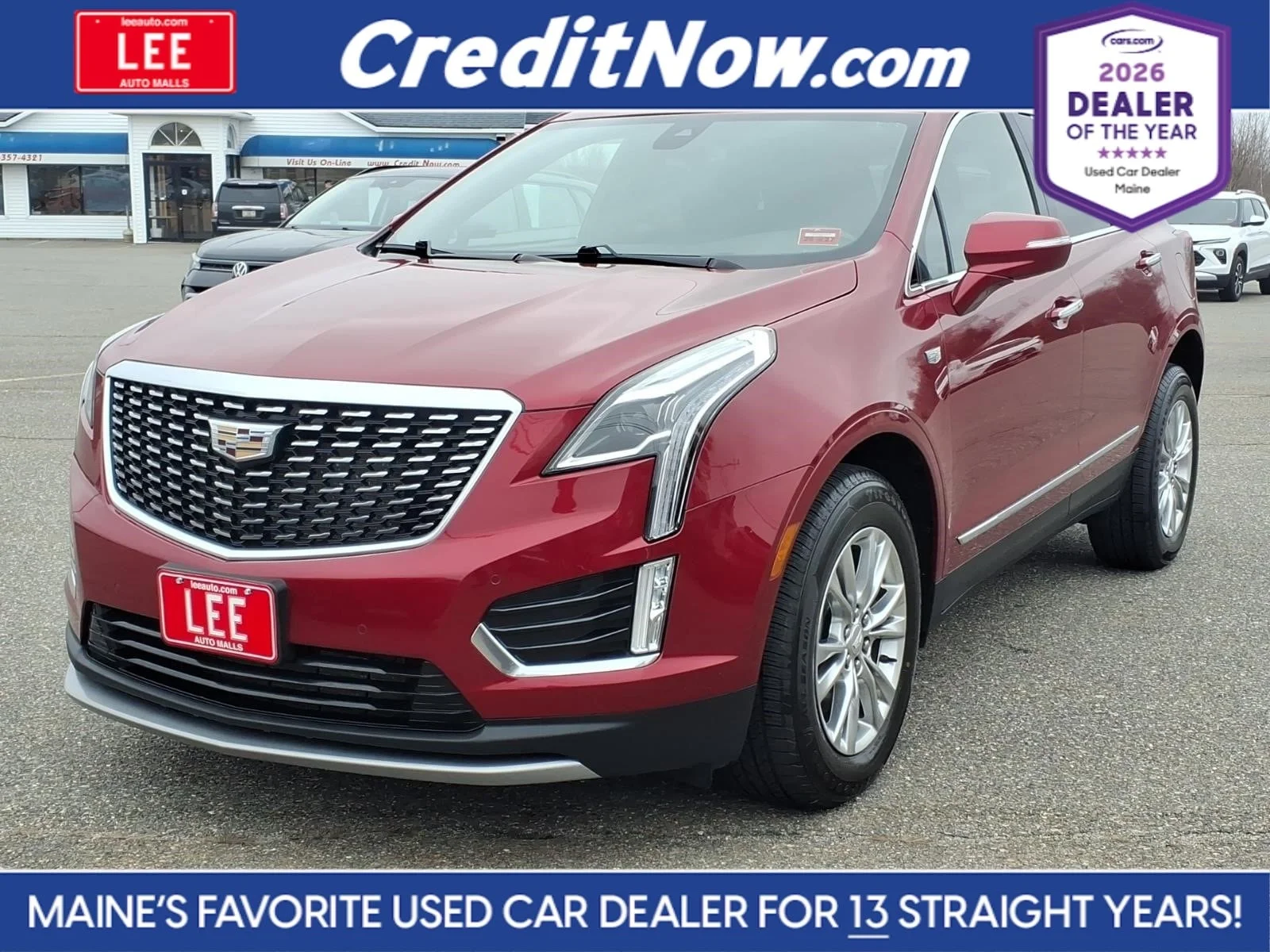 Used 2020 Red Cadillac Premium Luxury image 1