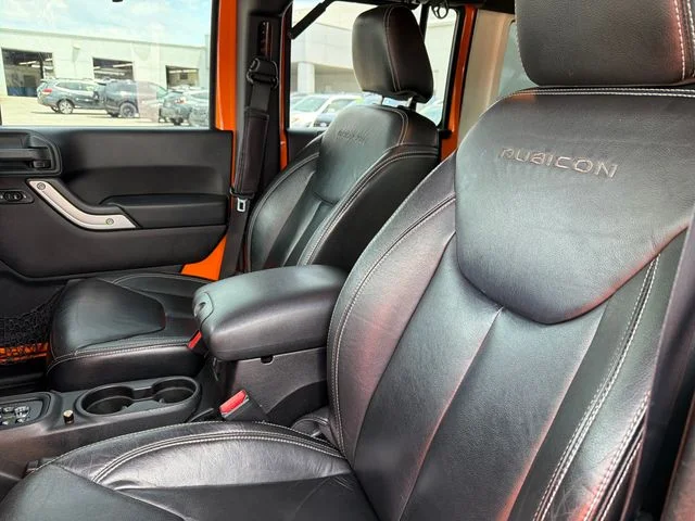 Used 2013 Orange Jeep Unlimited Rubicon image 19