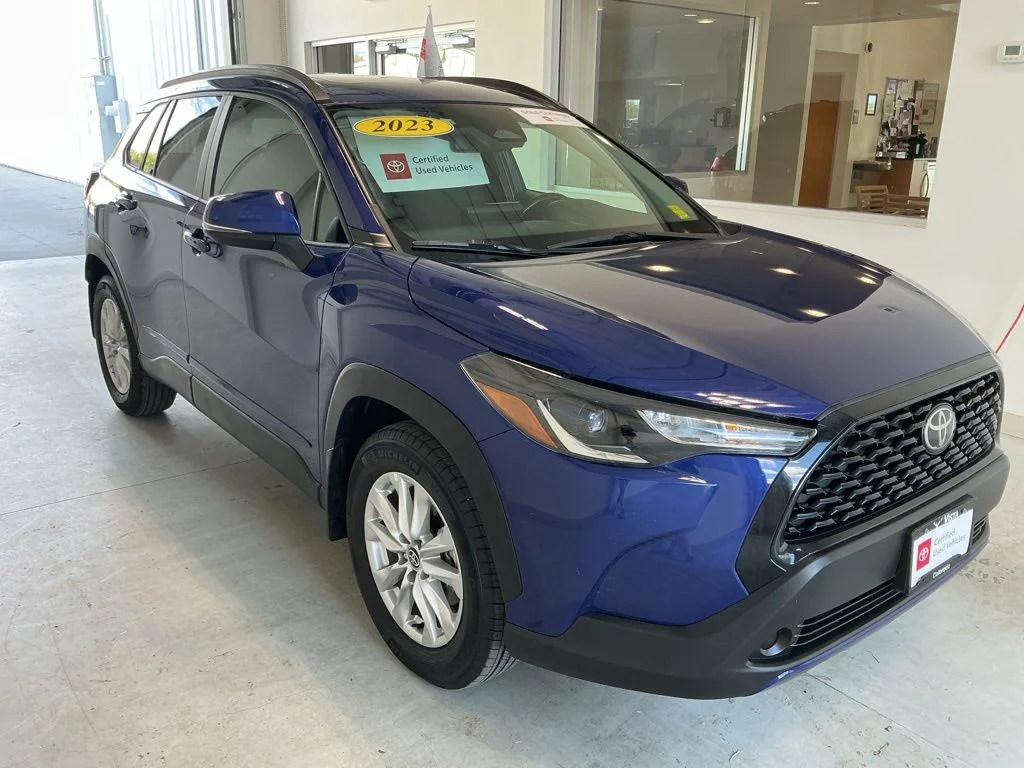 Used 2023 Blue Crush Metallic Toyota LE image 1