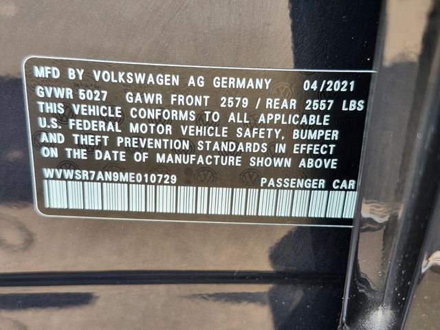 Used 2021 Black Volkswagen 2.0T SEL R-Line image 33