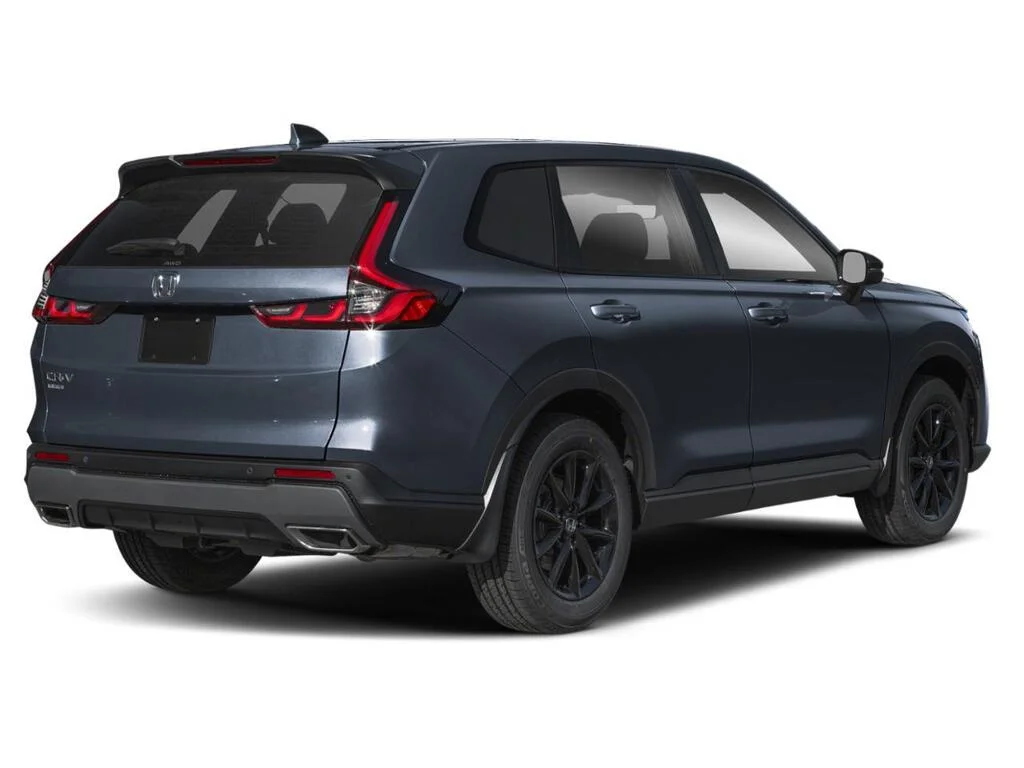 New 2026 Meteoroid Gray Metallic Honda EX-L HYBRID Premium SUV. Hybrid savings image 2